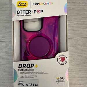 New iPhone 13 Pro Otterbox pop socket(otter pop) symmetry case